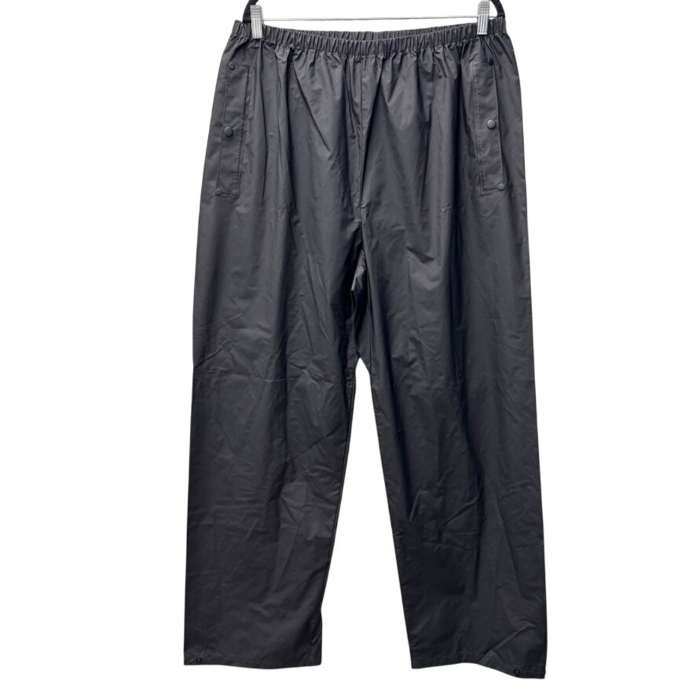 Chinook Waterproof Rain Pants Mens XL Black Polyvinyl Nylon Outdoor Hiking